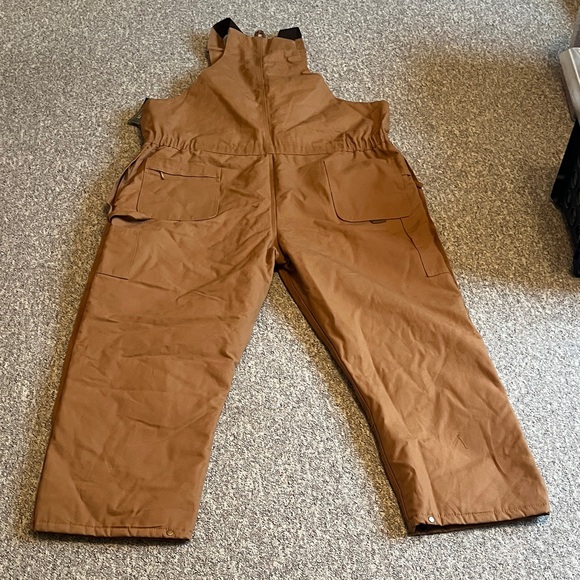 Men’s Brown Berne Insulated Overalls - Picture 5 of 6